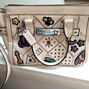 Coach handbag with patch detail